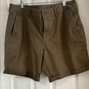 The North Face Men's Olive Flat Front Shorts